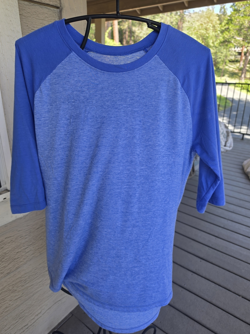Danskin Now Heathered Blue Crewneck Tee